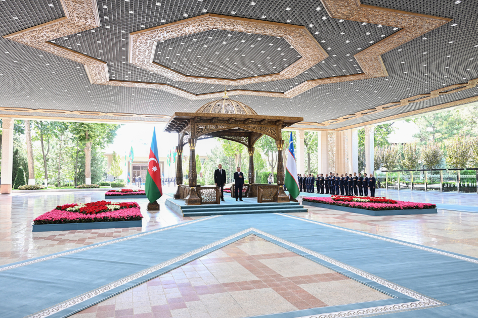 Daşkənddə Prezident İlham Əliyevin rəsmi qarşılanma mərasimi olub (FOTO) (YENİLƏNİB)