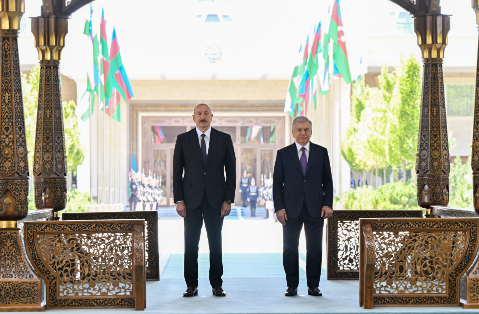 Daşkənddə Prezident İlham Əliyevin rəsmi qarşılanma mərasimi olub (FOTO) (YENİLƏNİB)
