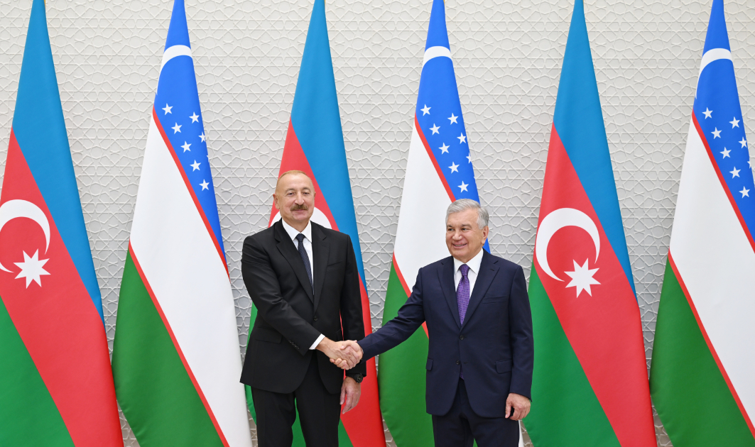 Daşkənddə Prezident İlham Əliyevin rəsmi qarşılanma mərasimi olub (FOTO) (YENİLƏNİB)