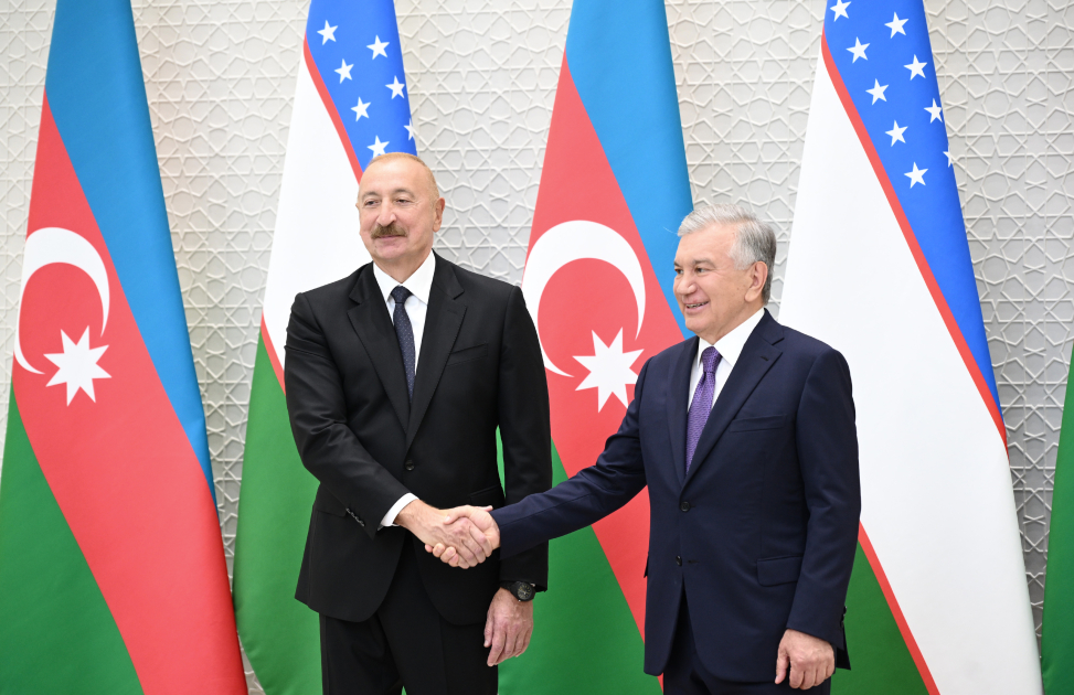 Daşkənddə Prezident İlham Əliyevin rəsmi qarşılanma mərasimi olub (FOTO) (YENİLƏNİB)