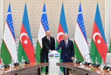 Azərbaycan və Özbəkistan prezidentlərinin iştirakı ilə “ABB Davr” Bank layihəsinin açılışı oldu! (FOTO)