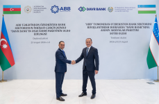 Azərbaycan və Özbəkistan prezidentlərinin iştirakı ilə “ABB Davr” Bank layihəsinin açılışı oldu! (FOTO)