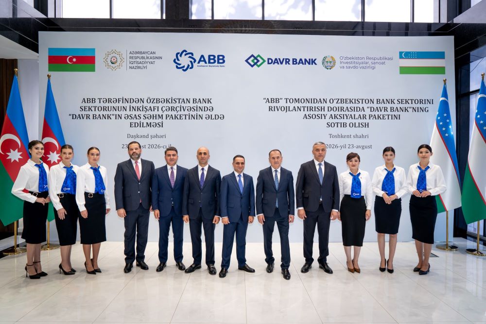 Azərbaycan və Özbəkistan prezidentlərinin iştirakı ilə “ABB Davr” Bank layihəsinin açılışı oldu! (FOTO)