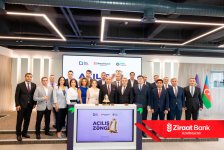 Ziraat Bank Azərbaycanın ilk istiqraz emissiyası üçün “Açılış Zəngi” çalınıb (FOTO)