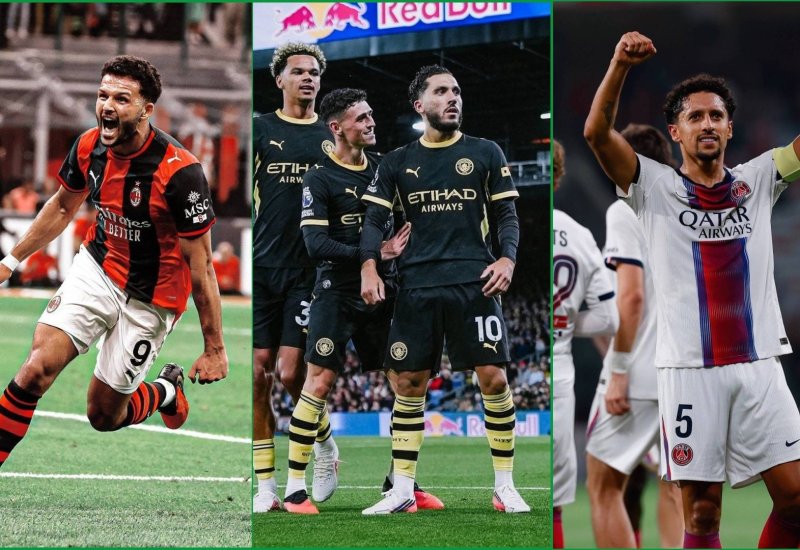 Avropanın yaşıl meydanlarında: Milan və Mançester Siti 3 xala sevinib, PSJ uzatma dəqiqələrində məğlubiyyətdən xilas olub