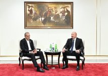 Bişkekdə Prezident İlham Əliyevin Məsud Pezeşkianla görüşü olub (FOTO)
