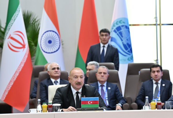 Prezident İlham Əliyev “ŞƏT plyus” formatında görüşdə çıxış edib (TAM MƏTN) (FOTO/VİDEO)