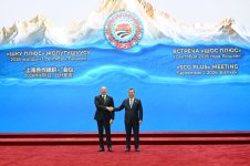 Prezident İlham Əliyev “ŞƏT plyus” formatında görüşdə iştirak edir (FOTO)