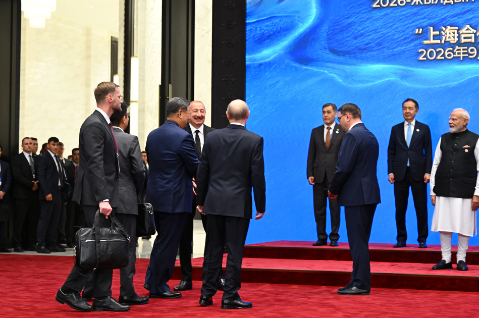Prezident İlham Əliyev “ŞƏT plyus” formatında görüşdə iştirak edir (FOTO)