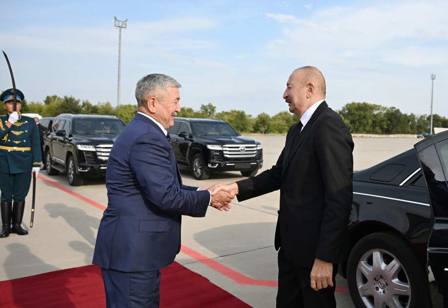 Prezident İlham Əliyevin Qırğızıstana səfəri başa çatıb (FOTO)