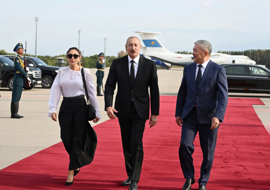 Prezident İlham Əliyevin Qırğızıstana səfəri başa çatıb (FOTO)