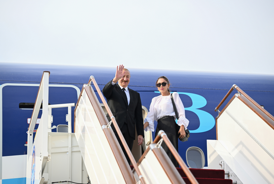 Prezident İlham Əliyevin Qırğızıstana səfəri başa çatıb (FOTO)