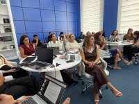 UNEC-də İsrailin süni intellekt üzrə mütəxəssisləri tərəfindən təlimçilərin təliminə start verilib (FOTO)
