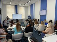 UNEC-də İsrailin süni intellekt üzrə mütəxəssisləri tərəfindən təlimçilərin təliminə start verilib (FOTO)