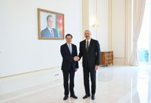 Prezident İlham Əliyev Çin Ali Xalq Prokurorluğunun Baş prokurorunun başçılıq etdiyi nümayəndə heyətini qəbul edib (FOTO)