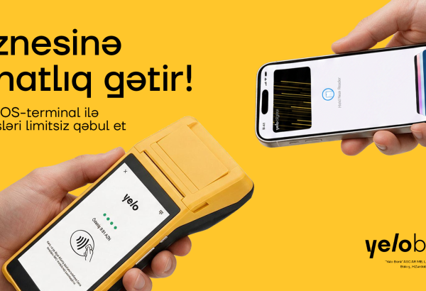 Yelo POS-terminal ilə ödənişləri limitsiz qəbul edin