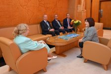 Milli Məclisin sədri BMT-nin Cenevrə bölməsinin Baş direktoru ilə görüşüb (FOTO)