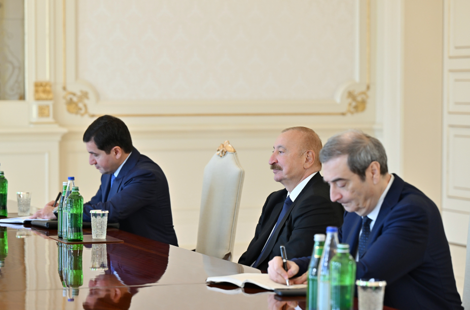 Prezident İlham Əliyev ATƏT Parlament Assambleyasının prezidentini qəbul edib (FOTO)