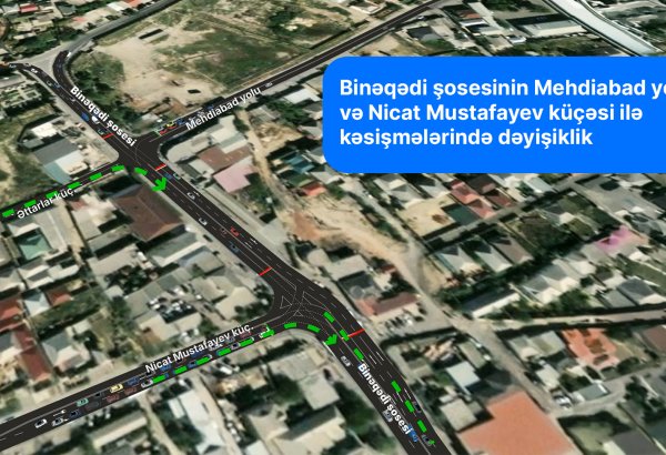 Binəqədidə yol hərəkətinin təşkili dəyişir (VİDEO)