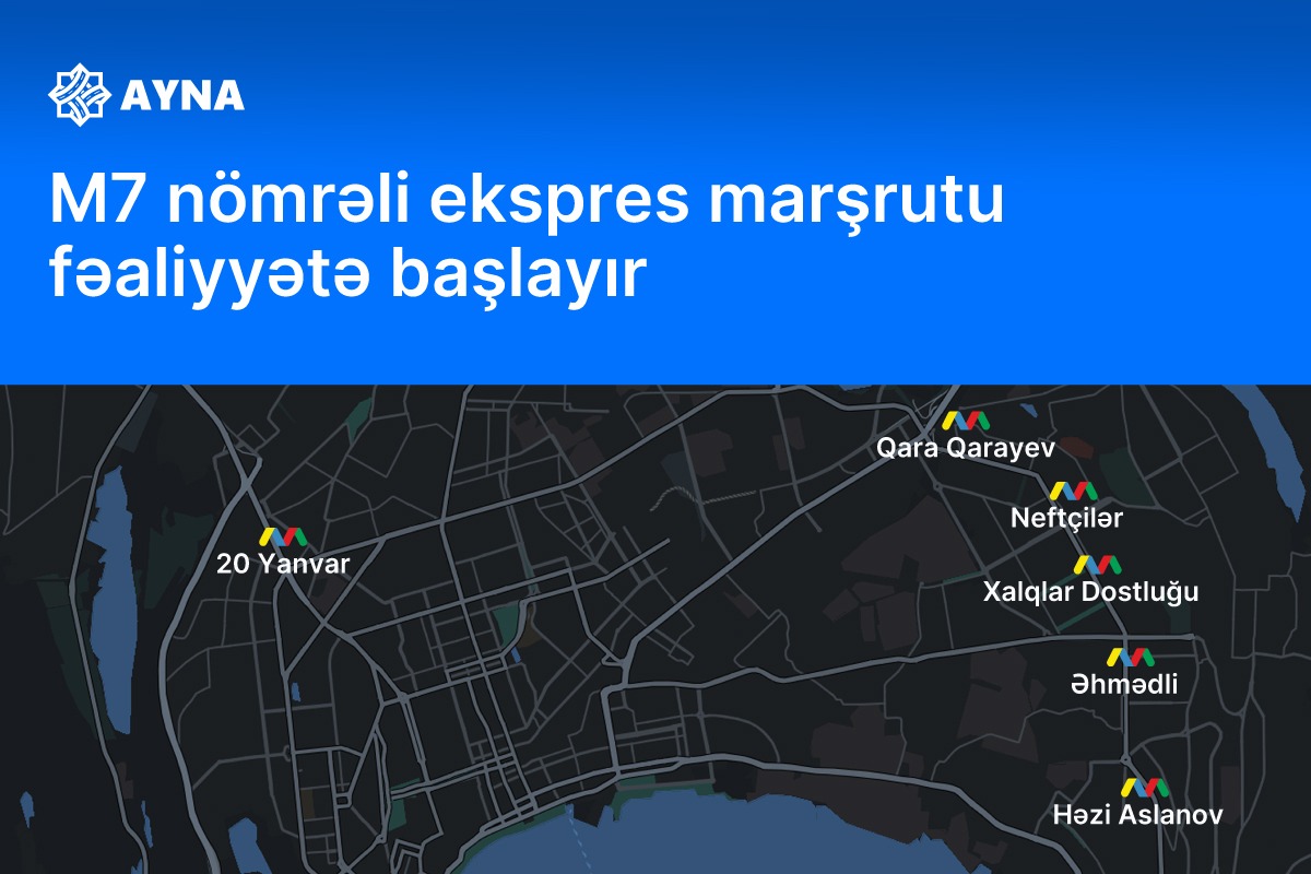 Yeni ekspres marşrut fəaliyyətə başlayır