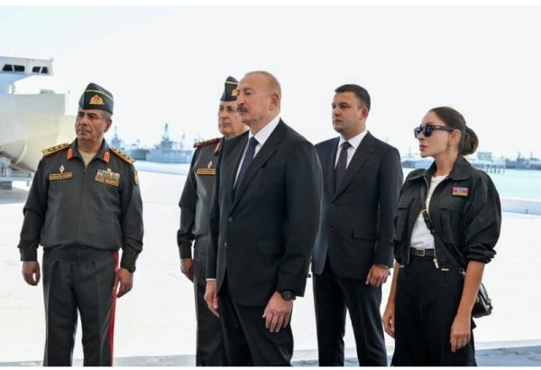 Prezident İlham Əliyevin sosial şəbəkə hesablarında Birinci xanım Mehriban Əliyeva ilə Hərbi Dəniz Qüvvələrinə ziyarəti ilə bağlı paylaşım edilib (VİDEO)