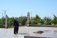 Prezident İlham Əliyev və Birinci xanım Mehriban Əliyeva Hərbi Dəniz Qüvvələrində olublar (FOTO)