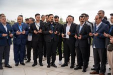 Türkiyə, Gürcüstan və İraqdan gələn din xadimləri Zəfər abidəsini ziyarət ediblər (FOTO)