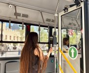 M2 nömrəli ekspres avtobuslara ikinci validator quraşdırılıb (FOTO)