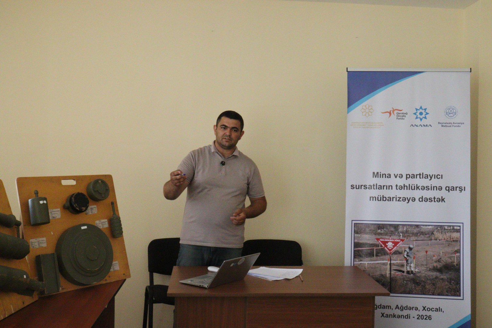 Ağdərədə mina təhlükəsinə dair maarifləndirmə təlimləri keçirilib (FOTO)