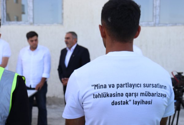 Ağdamda mina təhlükəsinə dair təlimlər keçirildi (FOTO)