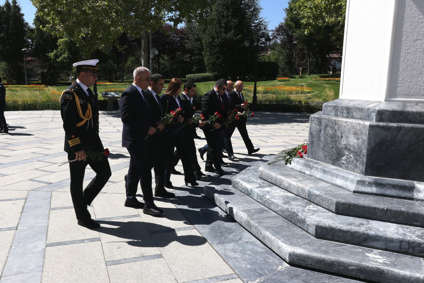 Ankarada Ulu Öndər Heydər Əliyev və Mustafa Kamal Atatürkün müqəddəs xatirəsi yad olunub (FOTO)