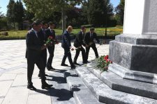 Ankarada Ulu Öndər Heydər Əliyev və Mustafa Kamal Atatürkün müqəddəs xatirəsi yad olunub (FOTO)
