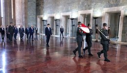 Ankarada Ulu Öndər Heydər Əliyev və Mustafa Kamal Atatürkün müqəddəs xatirəsi yad olunub (FOTO)