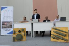 Ağdamda mina təhlükəsinə dair təlimlər keçirildi (FOTO)