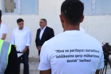 Ağdamda mina təhlükəsinə dair təlimlər keçirildi (FOTO)