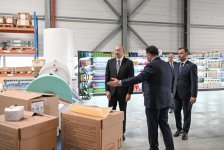 Prezident İlham Əliyev Qaradağ rayonunda kağız və gigiyenik məhsulların istehsalı müəssisəsinin açılışında iştirak edib (FOTO)