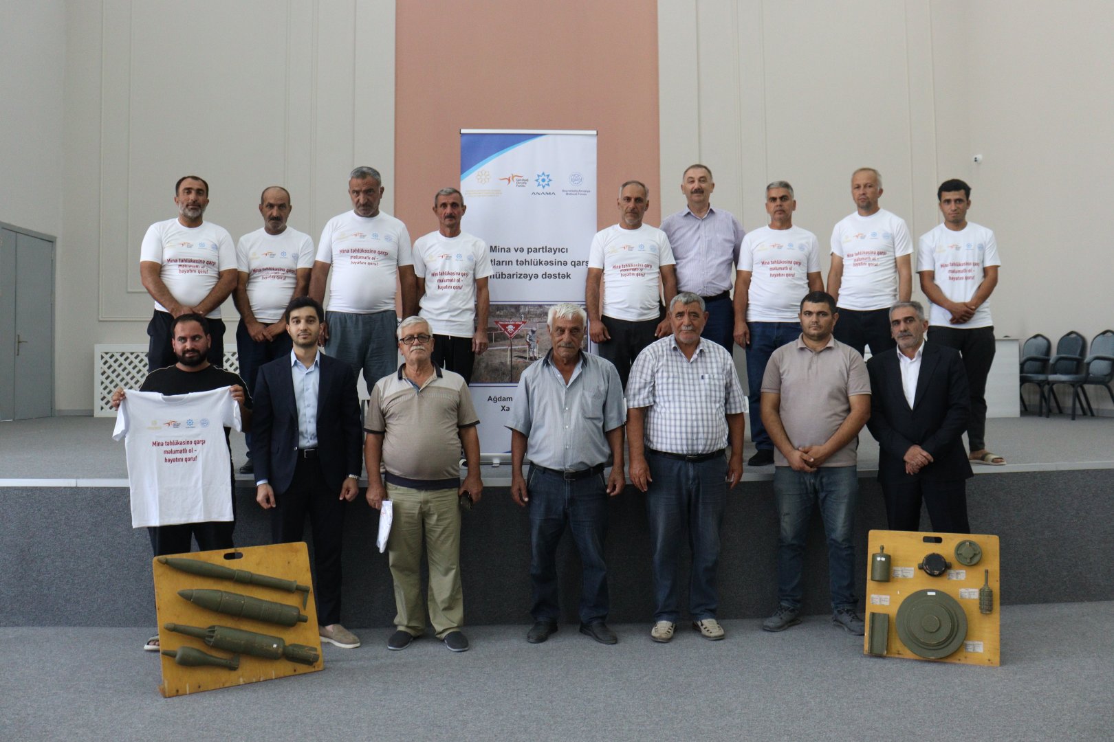Ağdamda mina təhlükəsinə dair təlimlər keçirildi (FOTO)