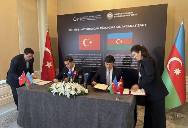 Azərbaycan və Türkiyənin diaspor qurumları aarsında yeni memorandum imzalanıb