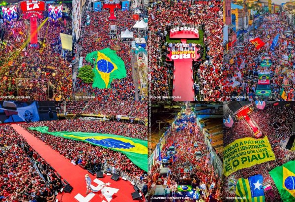 Braziliyanın bir neçə şəhərində prezident Lulaya dəstək nümayişləri keçirilib