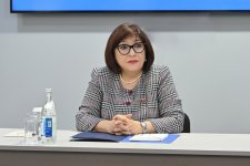 Sahibə Qafarova Qoşulmama Hərəkatının Gənclər Təşkilatının Baş Qərargahında çıxış edib (FOTO)