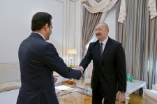 Prezident İlham Əliyev Müsəlman Ağsaqqalları Şurasının baş katibini qəbul edib (FOTO/VİDEO)