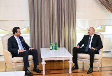 Prezident İlham Əliyev Müsəlman Ağsaqqalları Şurasının baş katibini qəbul edib (FOTO/VİDEO)