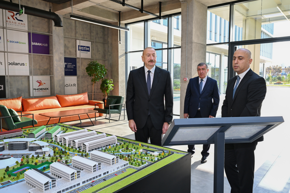 Prezident İlham Əliyev “SABAH.city” innovasiya şəhərciyinin birinci mərhələsinin açılışında iştirak edib (FOTO)