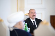 Prezident İlham Əliyev Bakıda keçirilən beynəlxalq konfransların iştirakçılarını qəbul edib (FOTO/VİDEO)