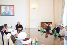 Prezident İlham Əliyev Bakıda keçirilən beynəlxalq konfransların iştirakçılarını qəbul edib (FOTO/VİDEO)