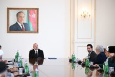 Prezident İlham Əliyev Bakıda keçirilən beynəlxalq konfransların iştirakçılarını qəbul edib (FOTO/VİDEO)