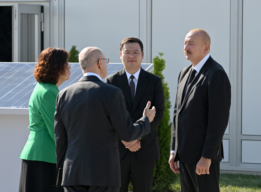 Prezident İlham Əliyev “Qobustan” Günəş Elektrik Stansiyasının açılışında iştirak edib (FOTO)
