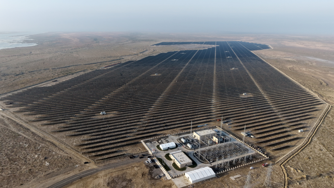 Prezident İlham Əliyev “Qobustan” Günəş Elektrik Stansiyasının açılışında iştirak edib (FOTO)