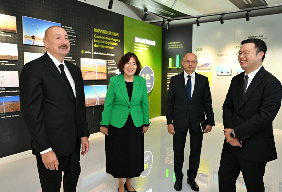 Prezident İlham Əliyev “Qobustan” Günəş Elektrik Stansiyasının açılışında iştirak edib (FOTO)