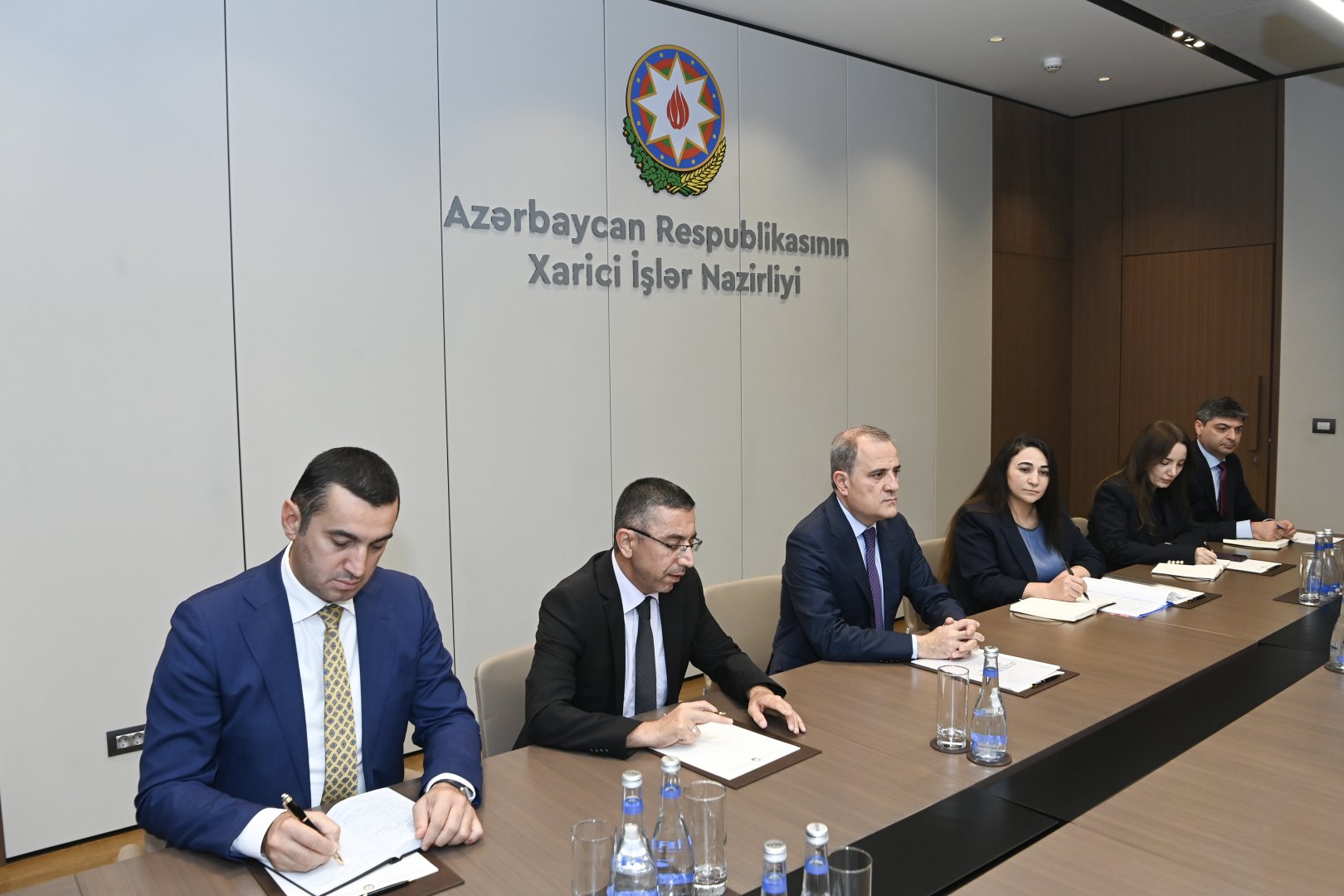 Ceyhun Bayramov Pan-Afrika Parlamentinin prezidenti ilə Azərbaycan-Afrika əlaqələrinin inkişafını müzakirə edib (FOTO)